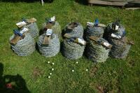 10 ROLLS OF MILD STEEL 2.5MM BARBED WIRE - 4