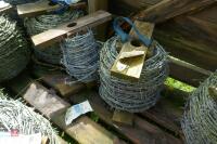 14 ROLLS OF MILD STEEL 2.5MM BARBED WIRE - 7