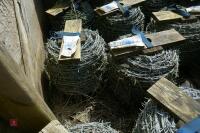 14 ROLLS OF MILD STEEL 2.5MM BARBED WIRE - 9