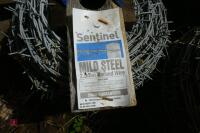 14 ROLLS OF MILD STEEL 2.5MM BARBED WIRE - 13