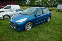 2008 PEUGEOT 207 CAR (S/R) - 2