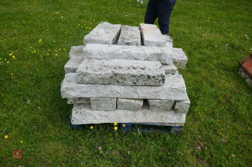 PALLET OF GRANITE KERBS