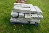 PALLET OF GRANITE KERBS - 6