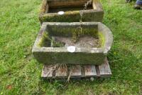 17'' X 28'' X 6'' STONE TROUGH/PLANTER