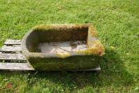 18'' X 32'' X 8'' STONE TROUGH/PLANTER - 4