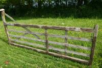 11' WOODEN FIELD GATE - 2