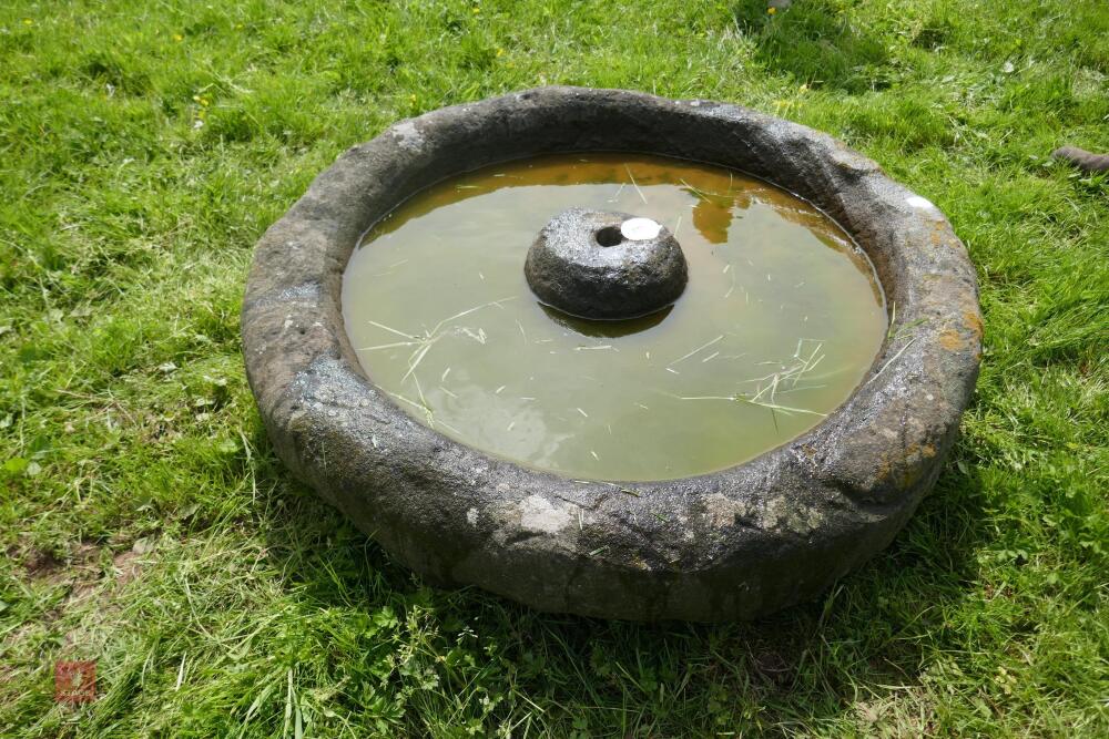 CIRCULAR STONE TROUGH/PLANTER