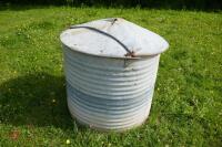 GALVANISED FEED STORAGE BIN - 2