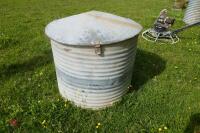 GALVANISED FEED STORAGE BIN - 3