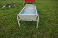 8' FREESTANDING GALVANISED TROUGH - 2