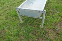 8' FREESTANDING GALVANISED TROUGH - 4