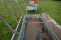 8'3'' FREESTANDING GALVANISED TROUGH - 7