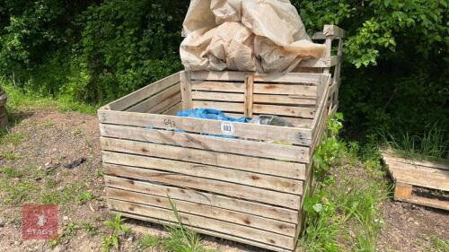 2 CRATE OF TARPAULINS