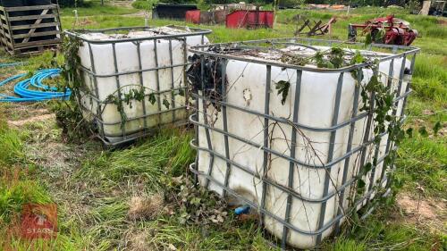 2 DAMAGED IBC TANKS