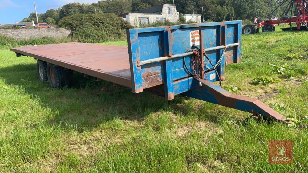 AS MARSTON 26' TWIN AXLE BALE TRAILER