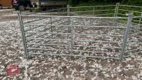 5 X 6' GALVANISED SHEEP HURDLES - 8