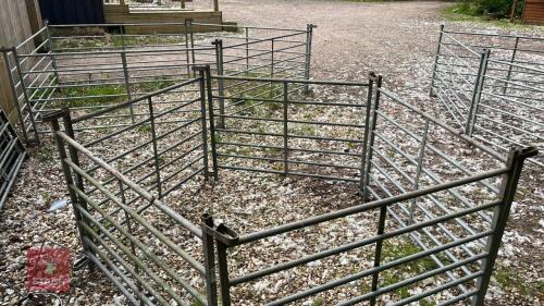 5 X 4' GALVANISED SHEEP HURDLES