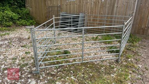 5 X 6' GALVANISED SHEEP HURDLES