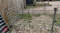 5 X 6' GALVANISED SHEEP HURDLES - 3