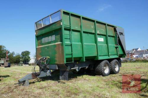 2013 STAINES 17T TWIN AXLE SILAGE TRAILER