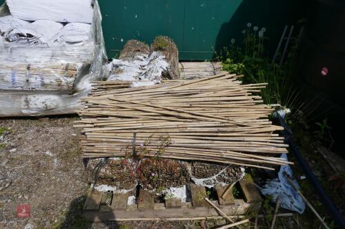 9 BUNDLES OF 500 NEW 49 BAMBOO CANES"