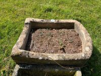 28'' X 38'' X 15'' STONE TROUGH/ PLANTER - 3