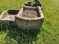 28'' X 38'' X 15'' STONE TROUGH/ PLANTER - 4