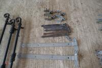 QTY WOODEN GATE HANGING BRACKETS - 4