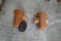 2 110MM ROUND BOTTLE GULLEYS