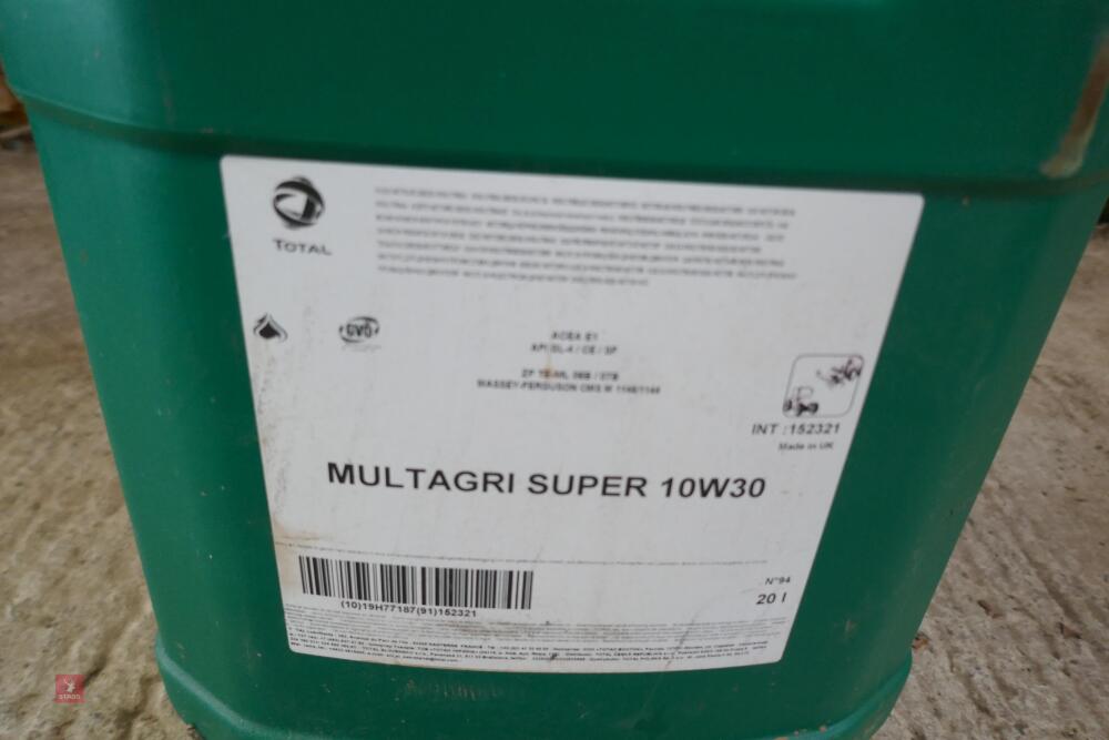 APPROX 10 LITRES OF TRACTOR OIL