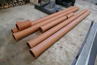 6 LENGTHS/JOINS OF SEWER PIPE - 4