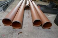 6 LENGTHS/JOINS OF SEWER PIPE - 9