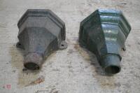 2 CAST IRON GUTTER HOPPERS - 3