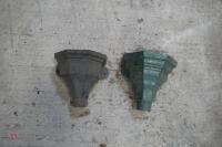 2 CAST IRON GUTTER HOPPERS - 6