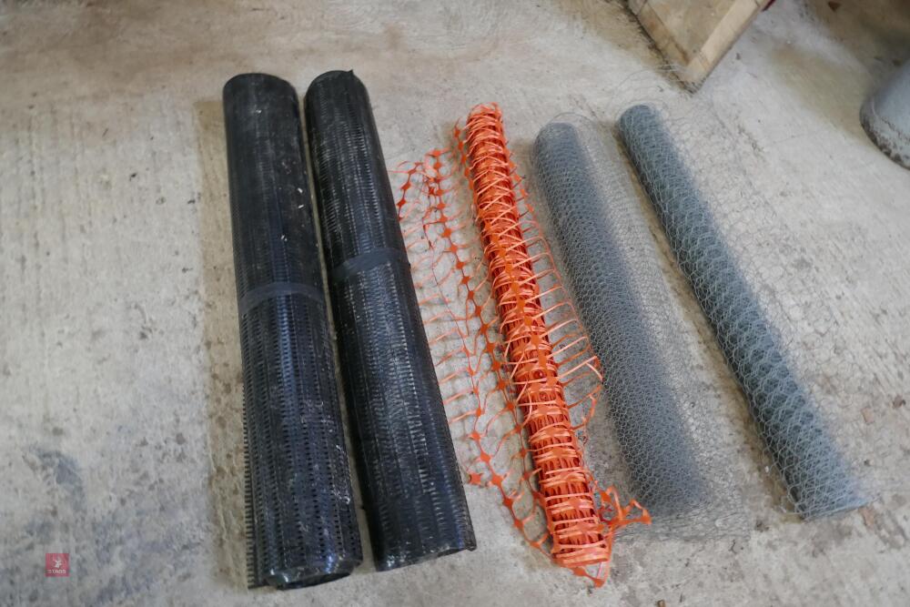 5 PART ROLLS OF WIRE/PLASTIC