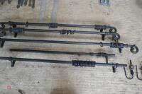 5 METAL CURTAIN RAILS