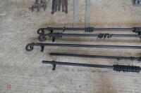 5 METAL CURTAIN RAILS - 4