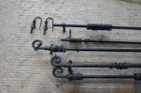 5 METAL CURTAIN RAILS - 6