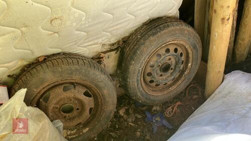 4 X FORD FIESTS OLD MODEL TYRES