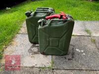 2 X JERRY CANS