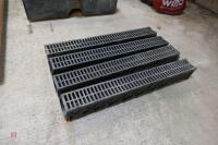 4 PLASTIC ACO DRAINS - 6