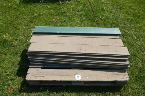 20 LENGTHS OF PLASTIC BOARDS