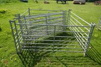 8 GALVANISED 6' SHEEP HURDLES - 3