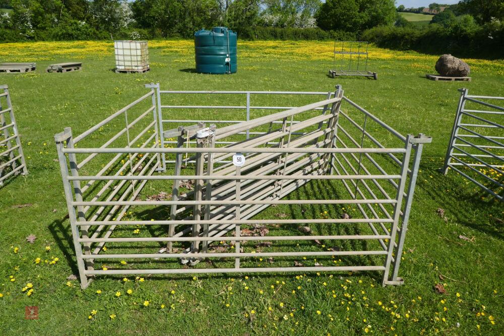 8 GALVANISED 6' SHEEP HURDLES