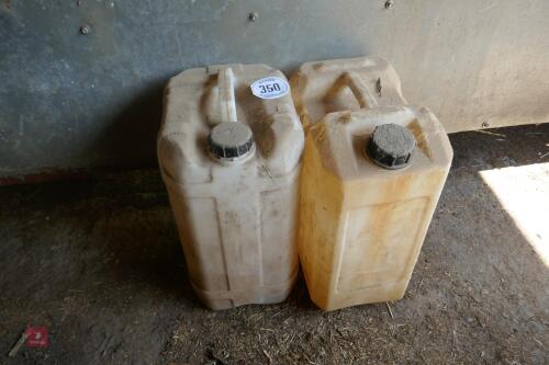 2 X 20L WATER CONTAINERS