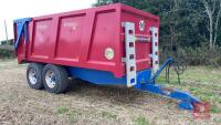 2013 MARSHALL QM12 12T MONOCOQUE TWIN AXLE GRAIN TRAILER