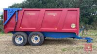 2013 MARSHALL QM12 12T MONOCOQUE TWIN AXLE GRAIN TRAILER - 2