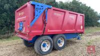 2013 MARSHALL QM12 12T MONOCOQUE TWIN AXLE GRAIN TRAILER - 3