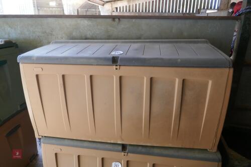 4' X 2' X 21'' PLASTIC STORAGE BOX