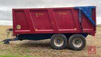 2013 MARSHALL QM12 12T MONOCOQUE TWIN AXLE GRAIN TRAILER - 8